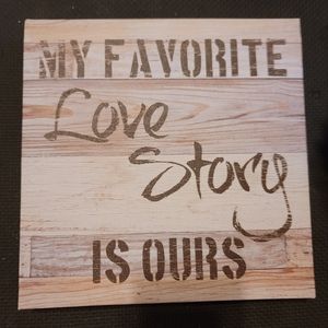 ♥️ 3/$25 My Favorite Love Story is Ours Canvas